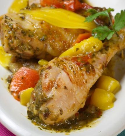 Poulet à la sauce papaye