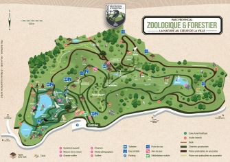 Plan du Parc Provincial Zoologique et Forestier