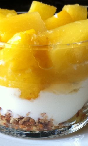 Ananas au fromage blanc