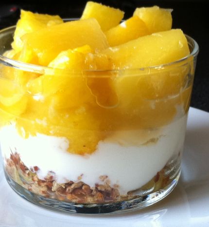 Ananas au fromage blanc