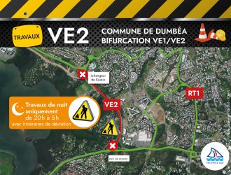 Commune de Dumbéa, bifurcation ve1/ve2
