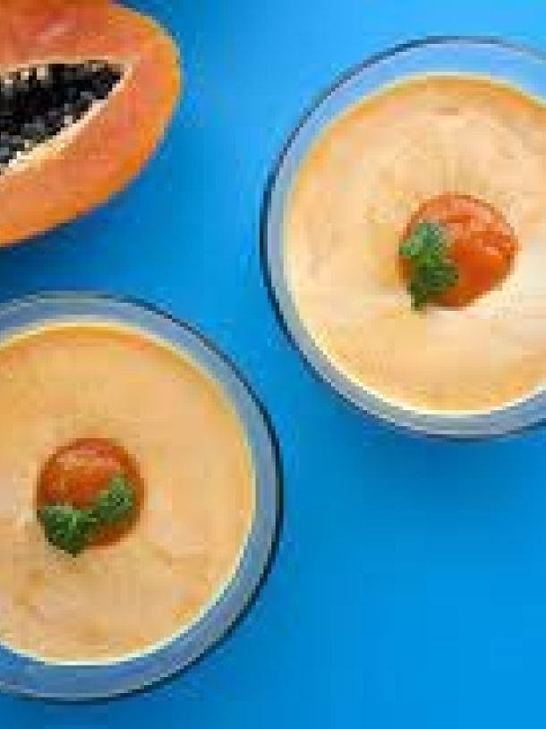Flan à la papaye
