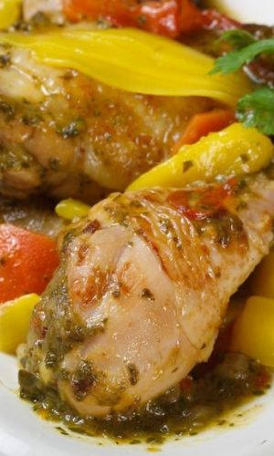 Poulet à la sauce papaye