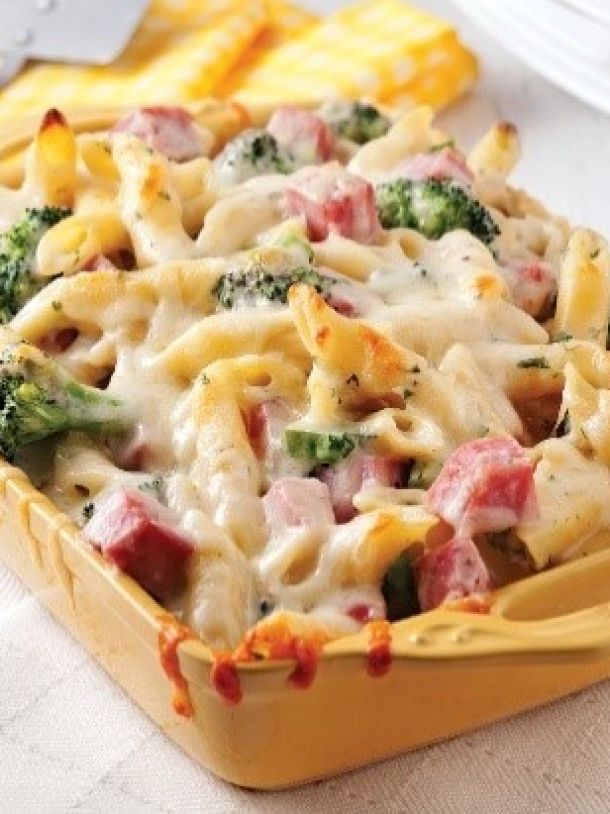 Gratin de pâte aux brocolis