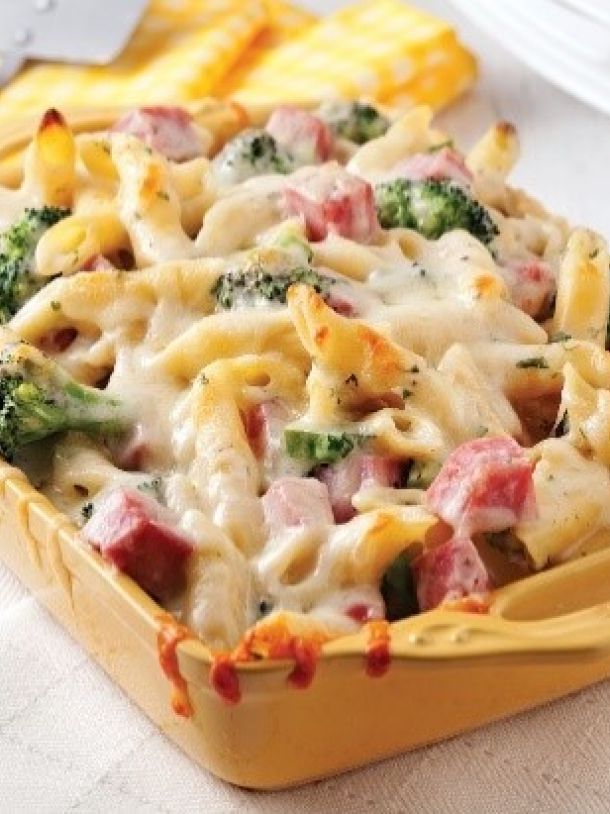 Gratin de pâte aux brocolis