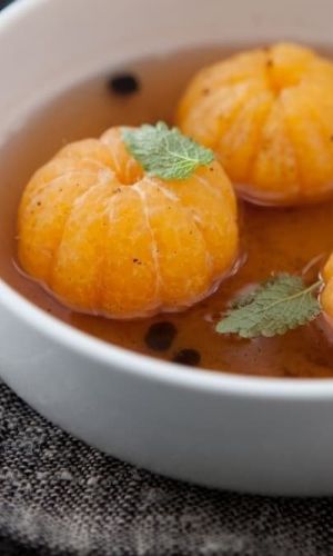 mandarines pochées
