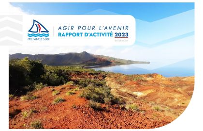 Couverture de présentation du Rapport d’activité 2023