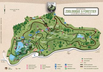 Visuel du plan du Parc Provincial Zoologique et forestier : la nature au coeur de la ville