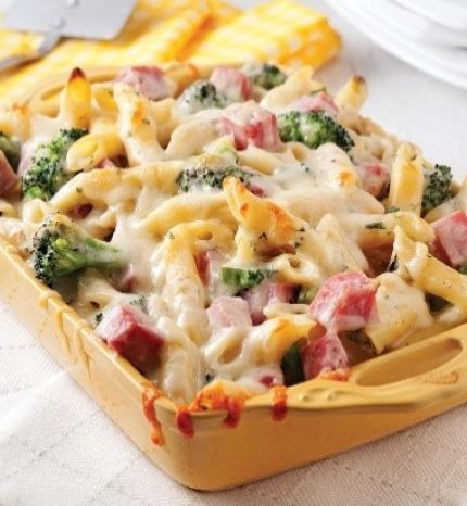 Gratin de pâte aux brocolis