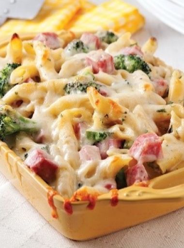 Gratin de pâte aux brocolis